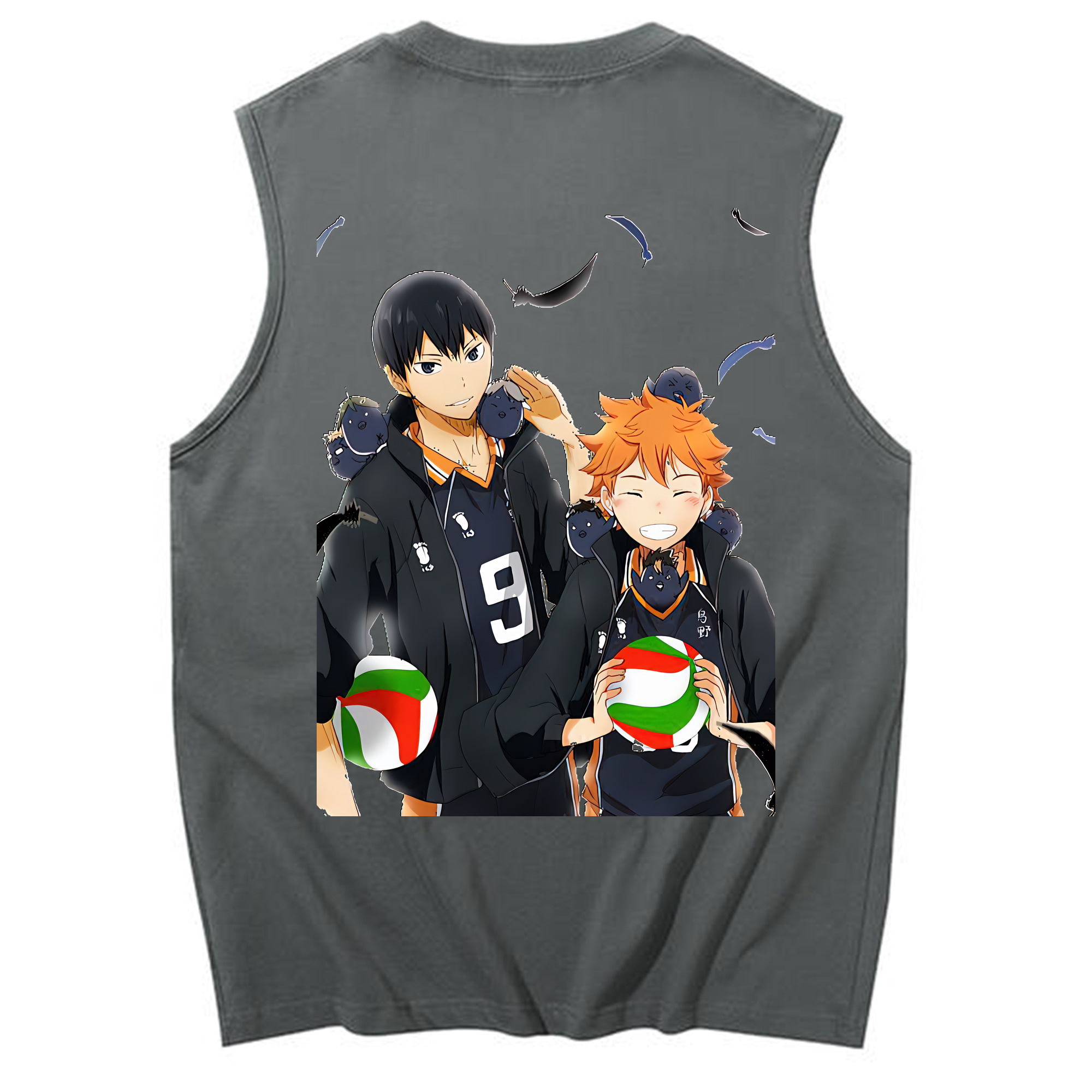 （画像用） ハイキュー!! Haikyu!! コットン100％タンクトップ（背面プリント）